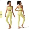 "Summer Cross Back Yoga Set: High Waist Hip Lift Pants & Top"