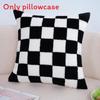 Flower Zebra Checkered Line Tiger Pattern Plush Cushion For Bedroom Lounge And