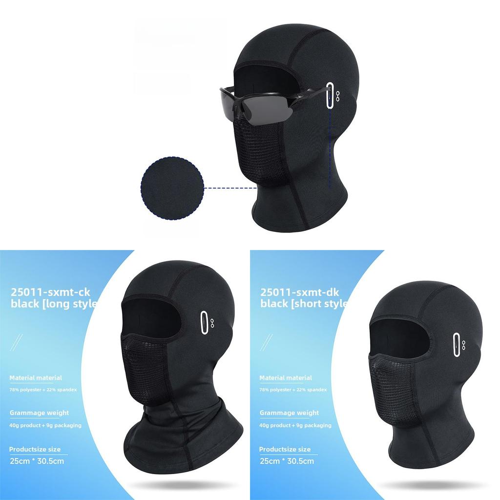 Polyester Motorcycle Face Mask With Breathable Mesh For Winter Riding Comfort