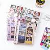 A6 Glitter Photocard Binder 25 Sheets Pockets 100 Photos for 2x6 Inch Photo Strips 2 X 6 Inch Bookmark Photo Booth Frame Album