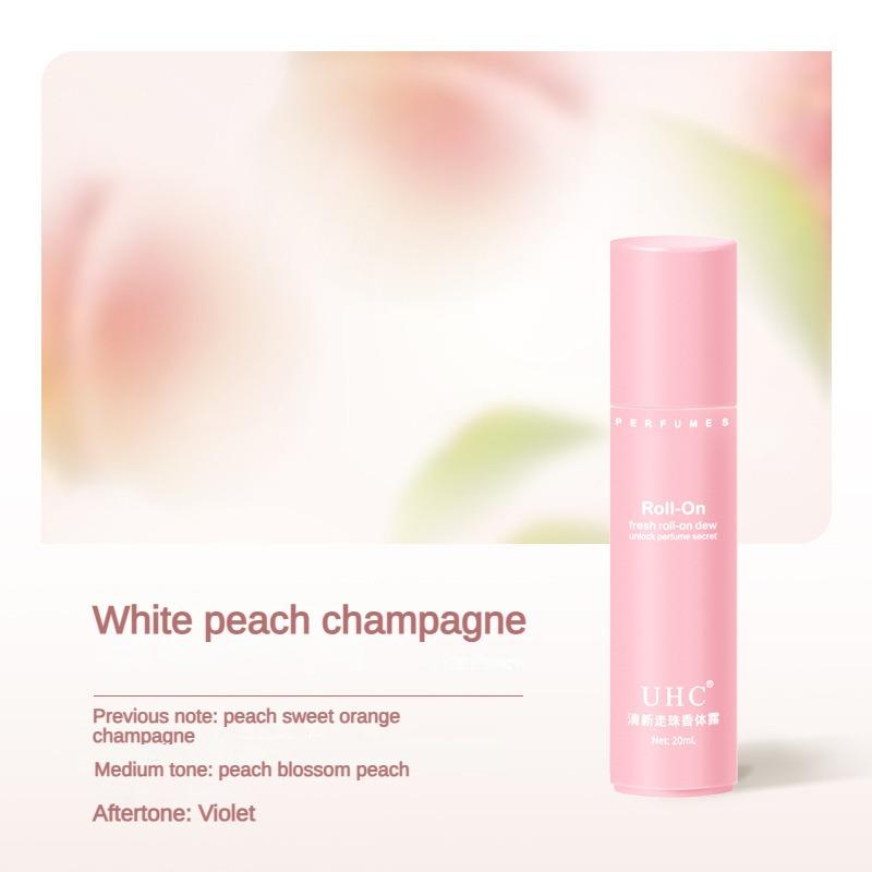 

Портативный шариковый парфюм-лосьон-антиперспирант для женщин и мужчин, жидкий бальзам, длительный ароматический дезодорант, ароматный антиперспирант для тела White peach champagne
