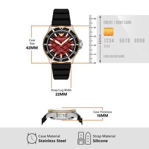 Emporio Armani WORLD EXPLORER AR60070 Men's Watch, Black