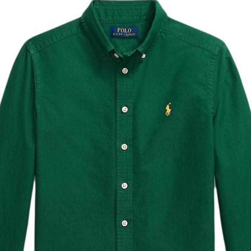 Polo Ralph Lauren Casual Shirt Collar Garment Dyed Cotton Oxford Kids Kids shirts 323858909-023