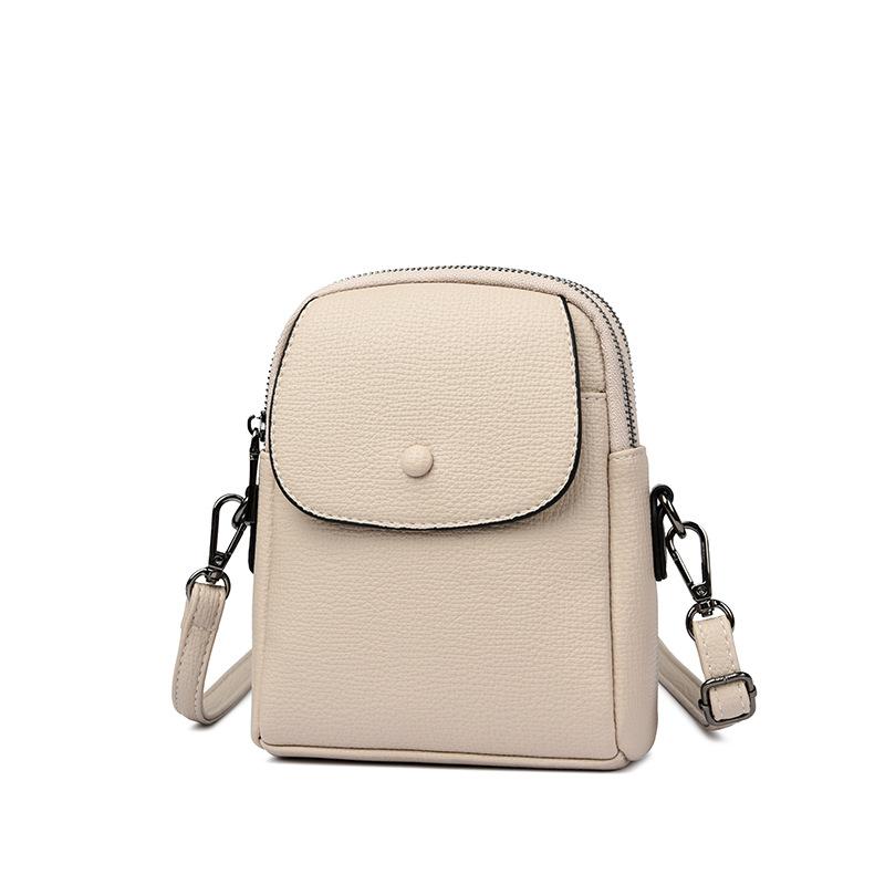 Mobile phone bag women's crossbody bag 2025 new foreign style small bag fashionable simple casual versatile soft leather shoulder bag