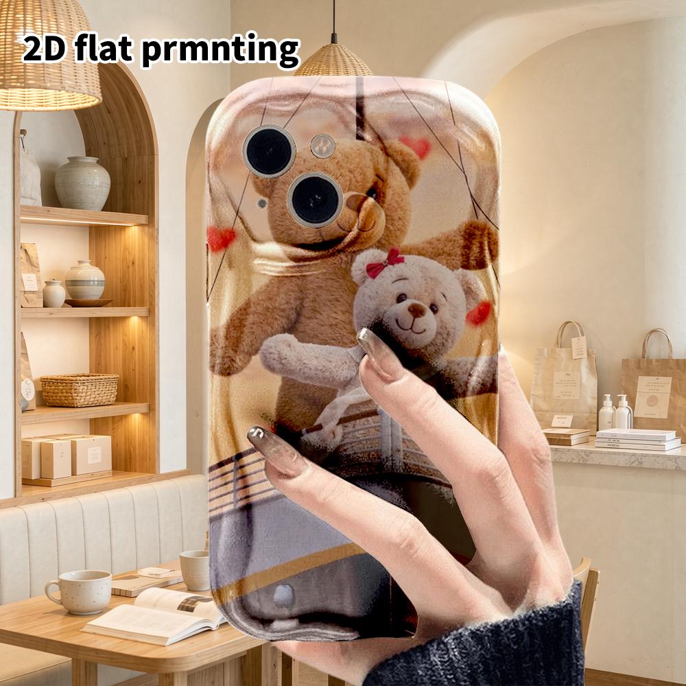 Phone Case: 2D Flat Design Suitable for iPhone 18, 17, 16, 15, 14, 13 Pro Film Protective Case, Couple Style, Bow Scene, Christmas and Halloween Gifts