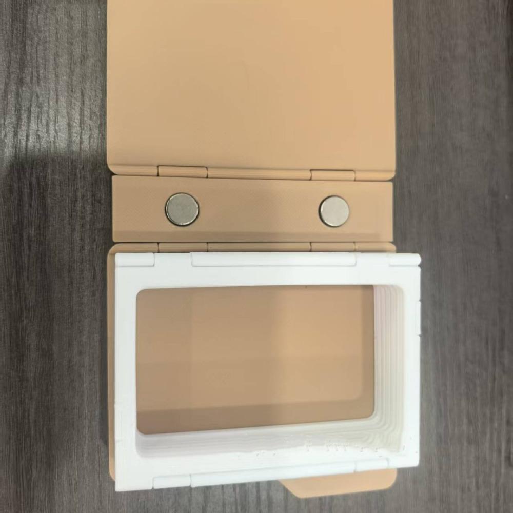 

Hinge Design Magnetic Photo Album Square Desktop Photo Frame Portrait Picture Frame Romantic Gift хаки