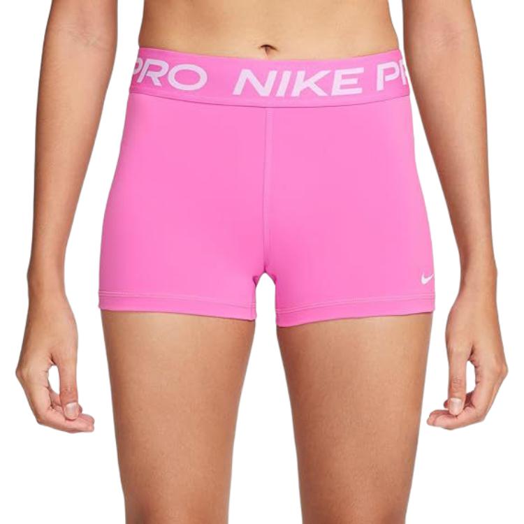 Nike Color Block Logo Print High Waist Sports Shorts Women shorts Pink CZ9857-675