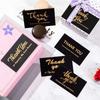 Bookmark Christmas Postcard Black White Thank You Bride X096