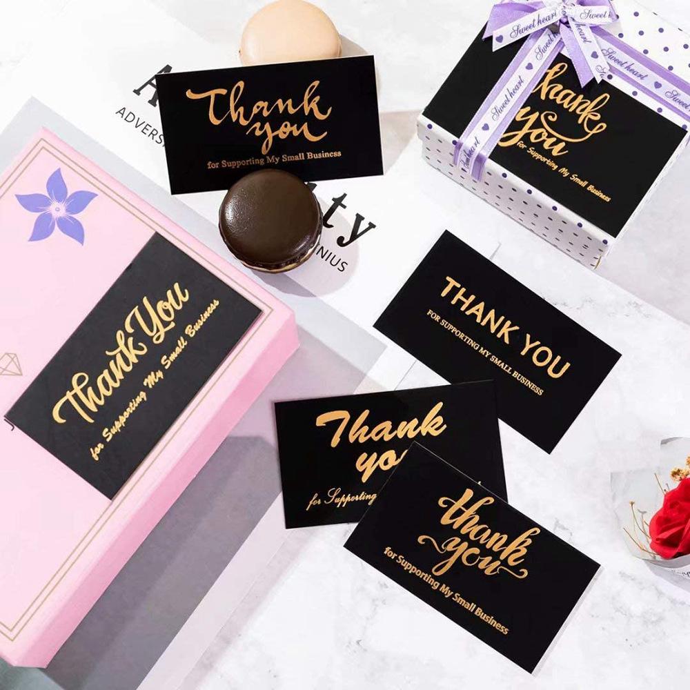 Bookmark Christmas Postcard Black White Thank You Bride X096