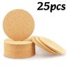 1-11pc Cup Mat Natural Round Wooden Pad Heat Resistant Non-slip Round Coaster Wine Glass Coasters Home Table DIY Decoration