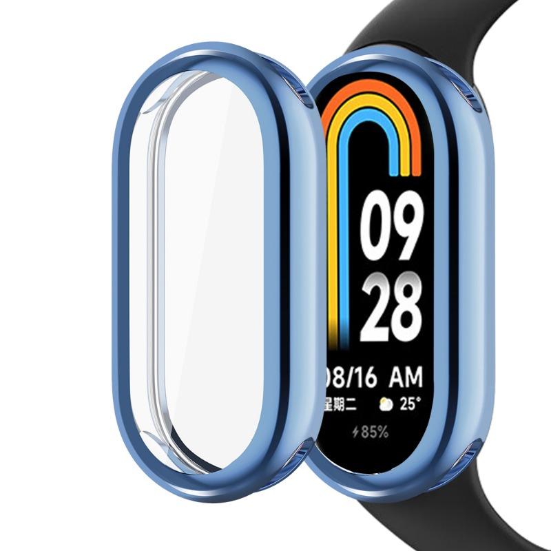 Soft Protective Cover for Xiaomi Mi Band 8 Case Full Screen Protector Shell Bumper Plated Case SmartWatch Accessories for Xiaomi