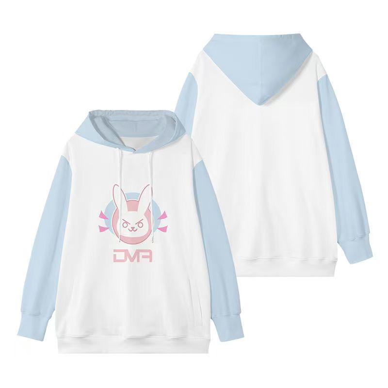 

Overwatch 2 D.Va Hoodie Game Same Style Sweatshirt Cartoon Casual Tops for Autumn/Winter Long Sleeve Women/Men Aesthetic Anime Clothing XL