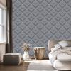 Geometric rhombus wallpaper gray for living room and bedroom 50x1000