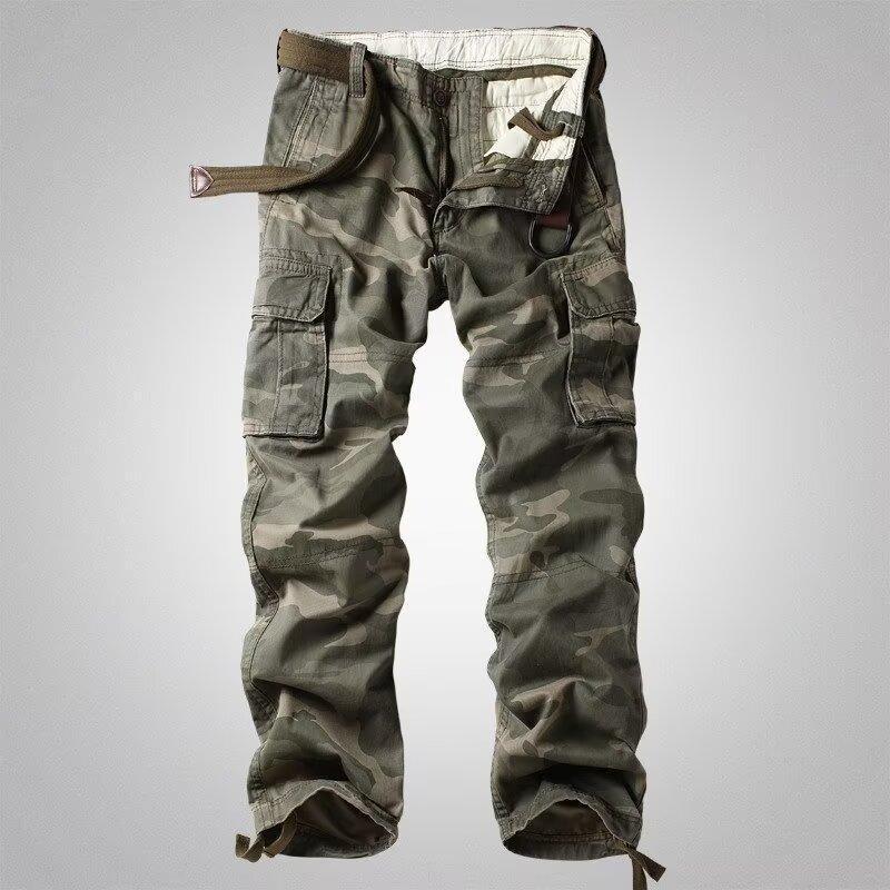 

Tide Men s Retro Camouflage Slim-Fit Cargo Pants 2024 L хакі
