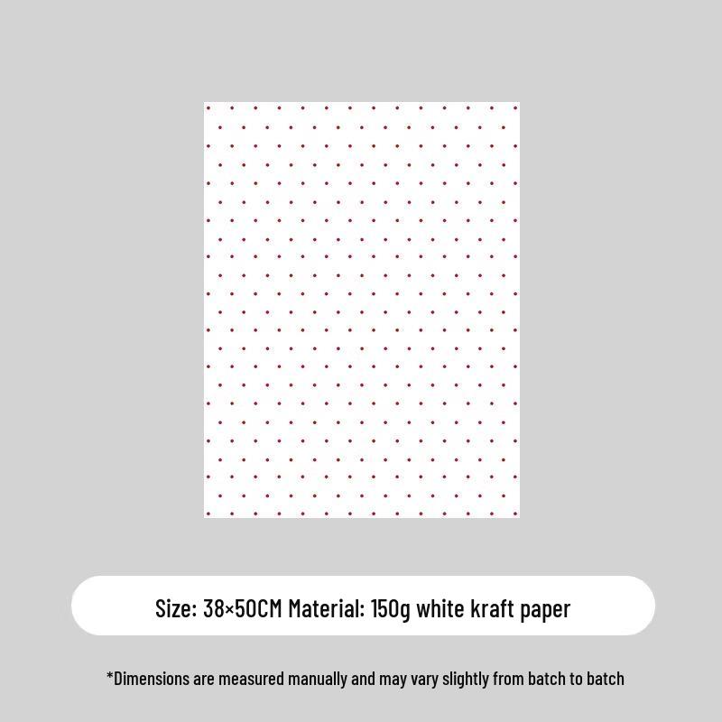 Korean Polka Dot Floral Gift Wrapping Paper - DIY Exquisite Bouquet Paper