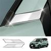 Exterior A Pillar Front Side Window Panel Cover Trim Garnish Parts Accessories For Toyota SIENTA 10 Series   Chrome