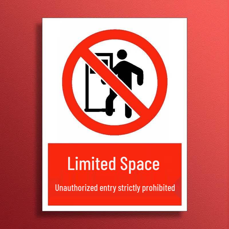 Confined Space Safety Warning Sign