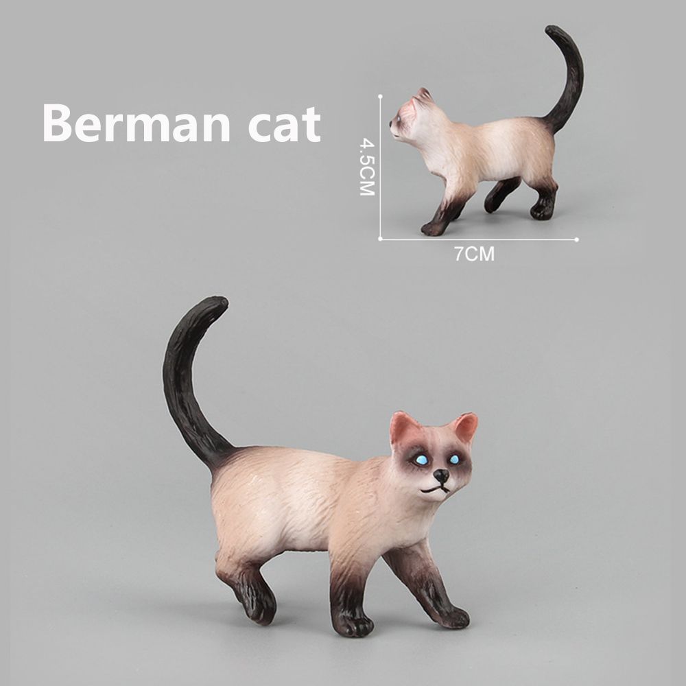 1 PC  Bonsai Ornament  House Decor Plastic Neko Figurine Mini Pet Model Simulation Animal Miniature Cat