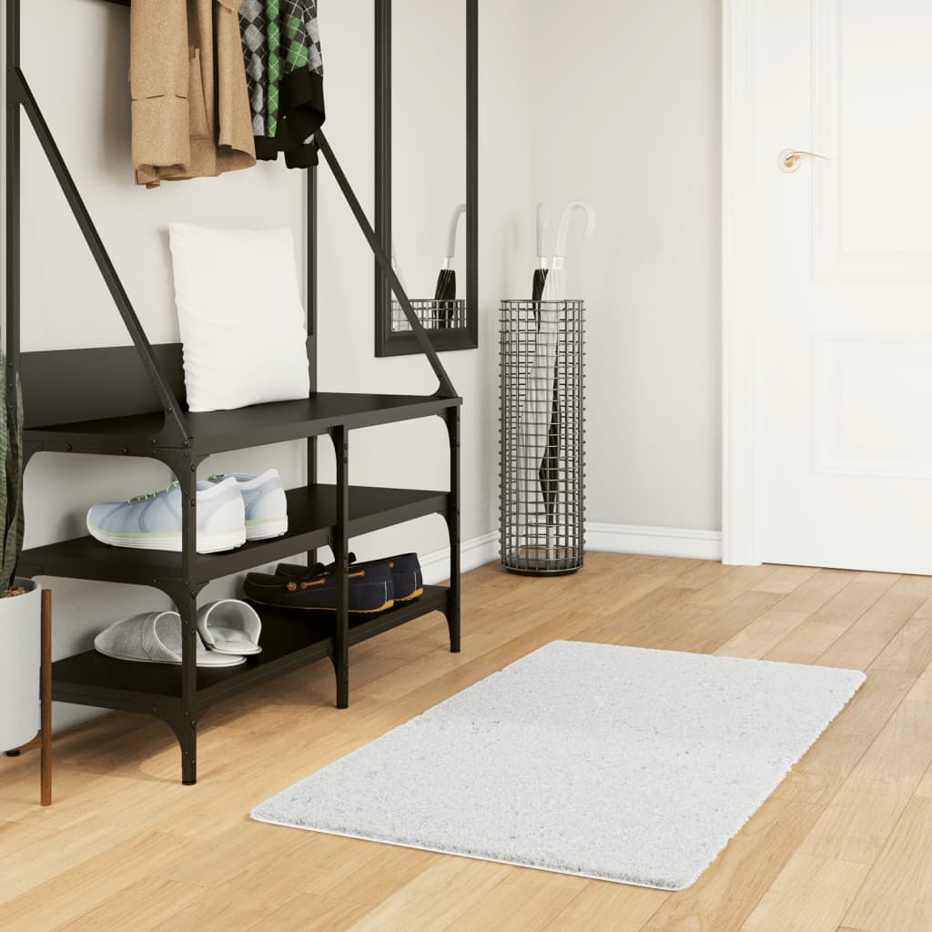 Oviedo Short Pile Rug Gray 60 X 110 Cm