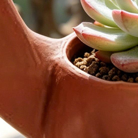 3D Printed Dinosaur Planter Creative Brachiosaurus Plant Pot Mini Storage Jar Candy Holder Desktop Ornament for Office Home Indoor Outdoor