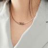 ozel Silver 925 Fresh Water pearl Labradorite Necklace PS111N