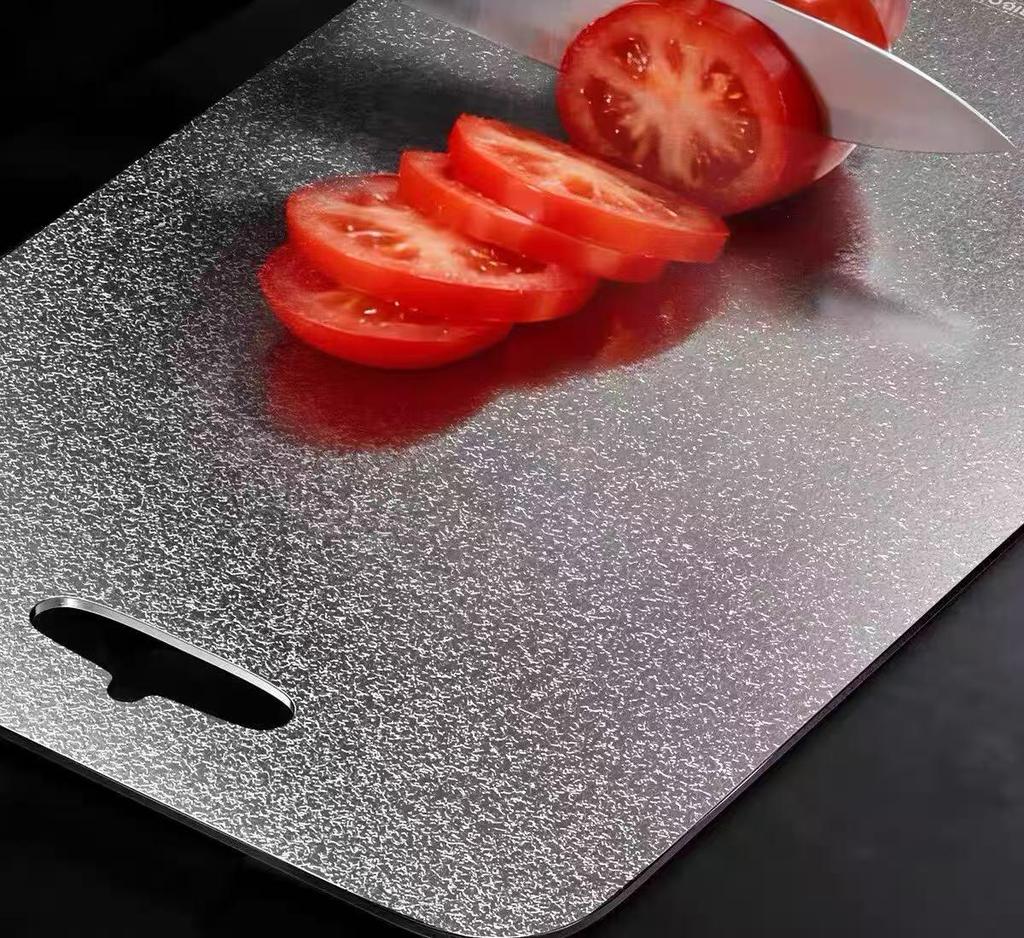 Pure Titanium Double-Sided Antibacterial Chopping Board - Mold Resistant for Kitchen, Fruit, and Vegetable Cutting