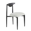 Nordic Modern Wooden Dining Chair - Designer Lambswool Backrest High-End Restaurant Chair for Home/Showroom
