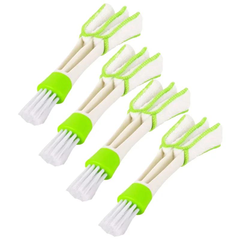 Car Air Conditioner Vent Brush Microfibre Car Grille Cleaner Auto Detailing Blinds Duster Car Cleaning Brush Interior Accessorie