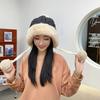 Winter Women's Pullover Three Hair Ball Cute Velvet Thickened Cold Warm Solid Color Knitted Hat