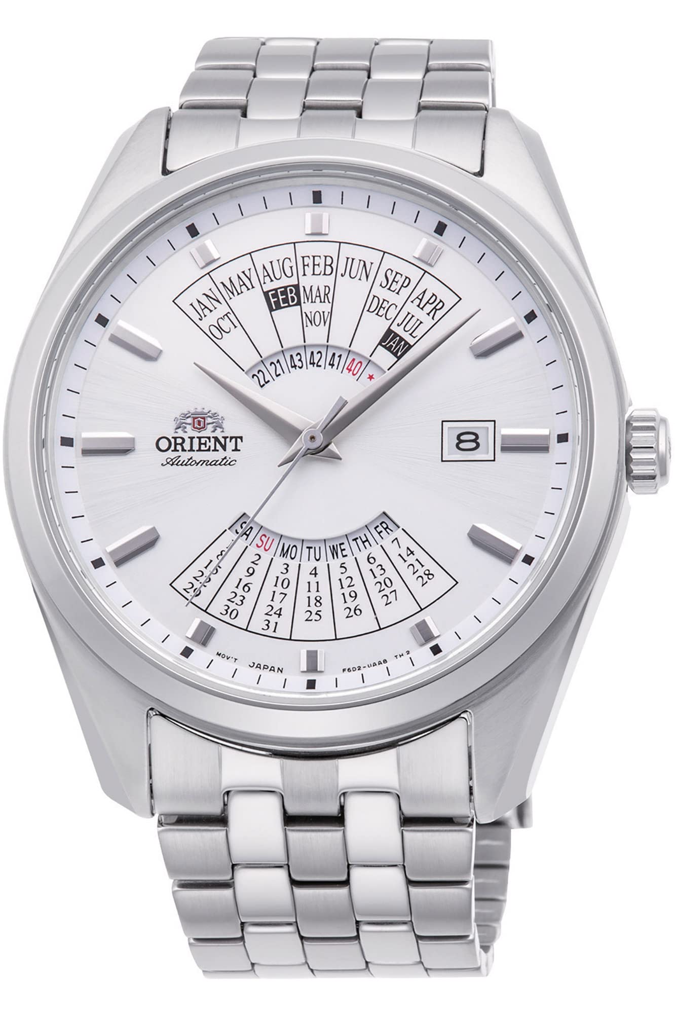 

ORIENT Mechanical Automatic manual Overseas Perpetual [ORIENT] (with winding) Watch, Model, Calendar, Silver/White, RA-BA0004S10B, Men s [Parallel