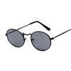 Vintage Black Oval Sunglasses Woman Small Frame Design Sun Glasses For Woman Alloy Red Pink Mirror Outdoor Sun Glasses