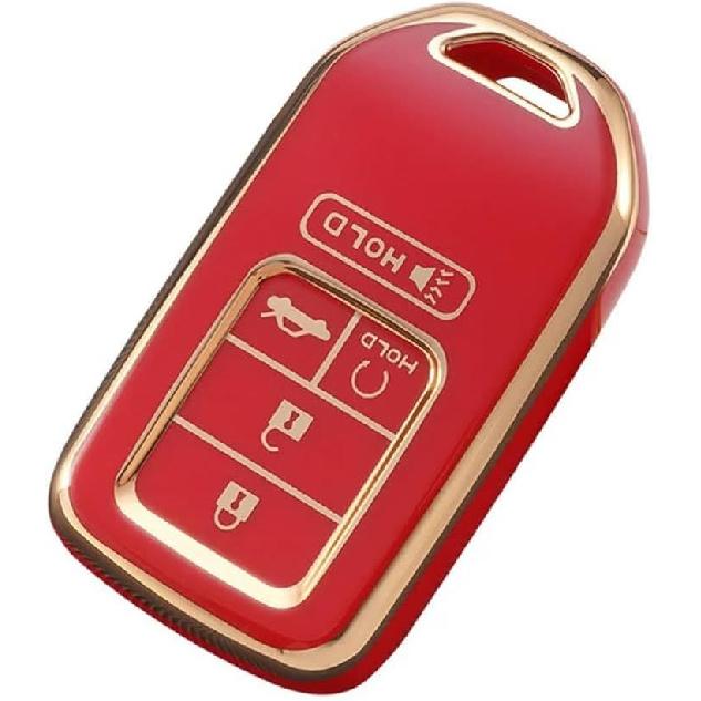 

TPU Car 5 Button Key Cover Shell Case for Honda Civic CRV HRV Accord Pilot Fit Freed Vezel Odyssey 2018-2022 Accessories зелений