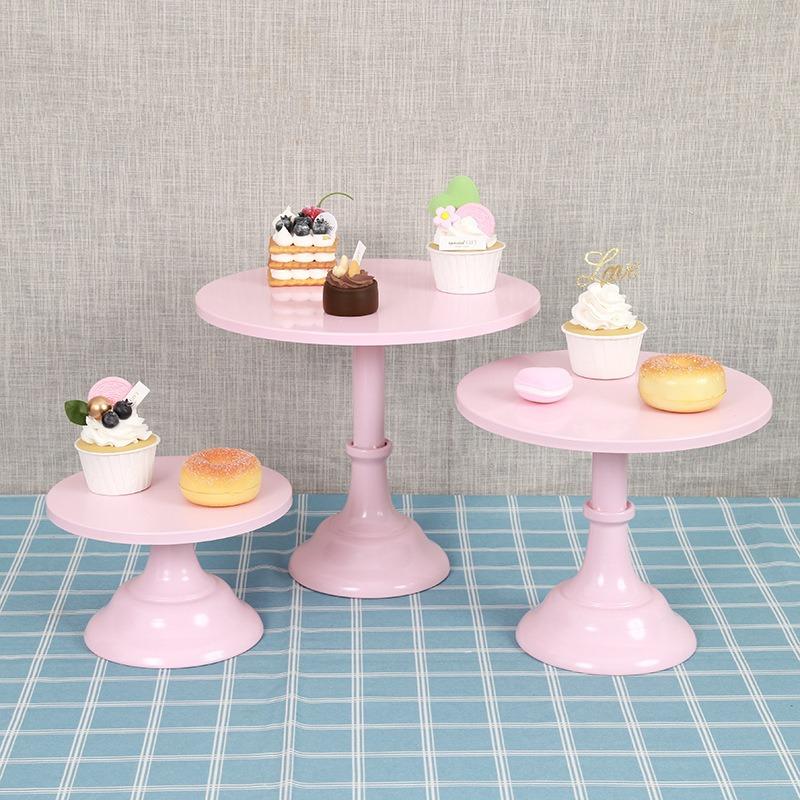 Wrought Iron Cake Stand Home Party Dessert Display Stand Wedding Decoration Birthday Cake Tray Afternoon Tea Fruit Dessert Tray
