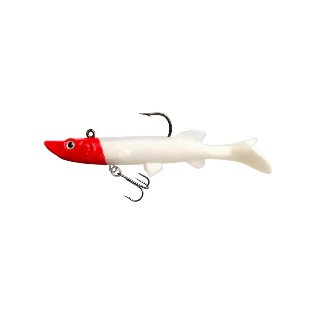 Soft Fishing Lure 12cm 21g Weighted Swimbait with Jig Head and Treble Hook for Freshwater and Saltwater Predatory Fish