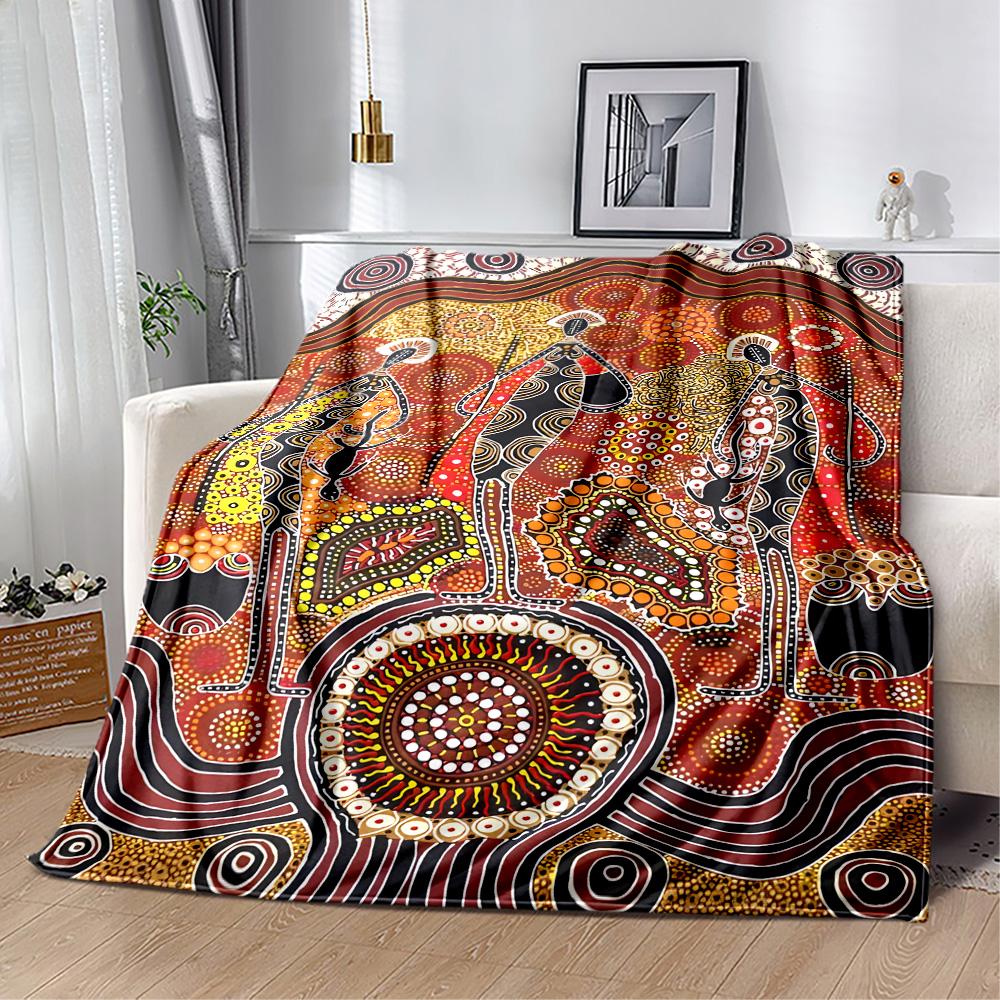 Aboriginal Dreamtime Story Blankets are suitable for living rooms, bedrooms, camping, and other places, making them an ideal choice for gifts.