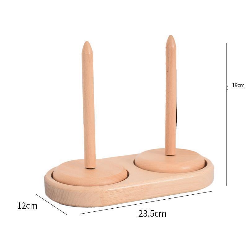 Buche Holz Drehbarer Garn- und Häkelwickler