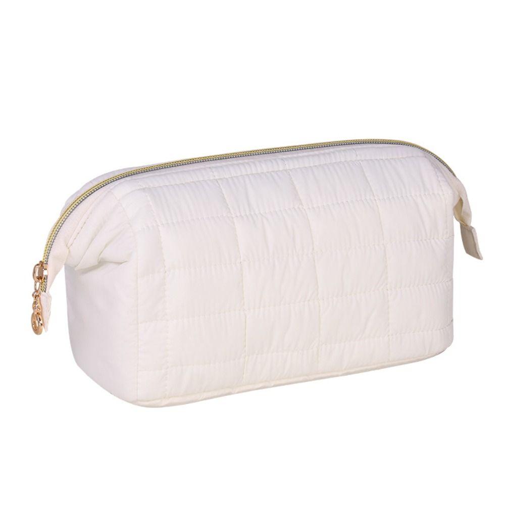 Solid Color Cosmetic Storage Bag Large Capacity Travel Toiletry Bag Women Makeup Bag Camping