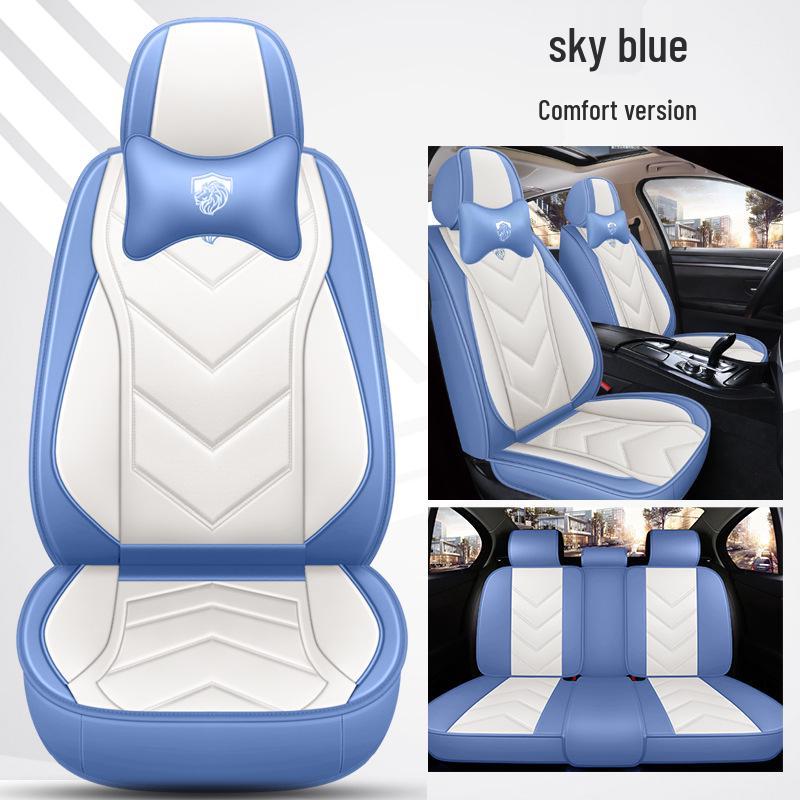 Napa Leather Full Coverage Front Car Seat Covers - All-Season and Universal Fit