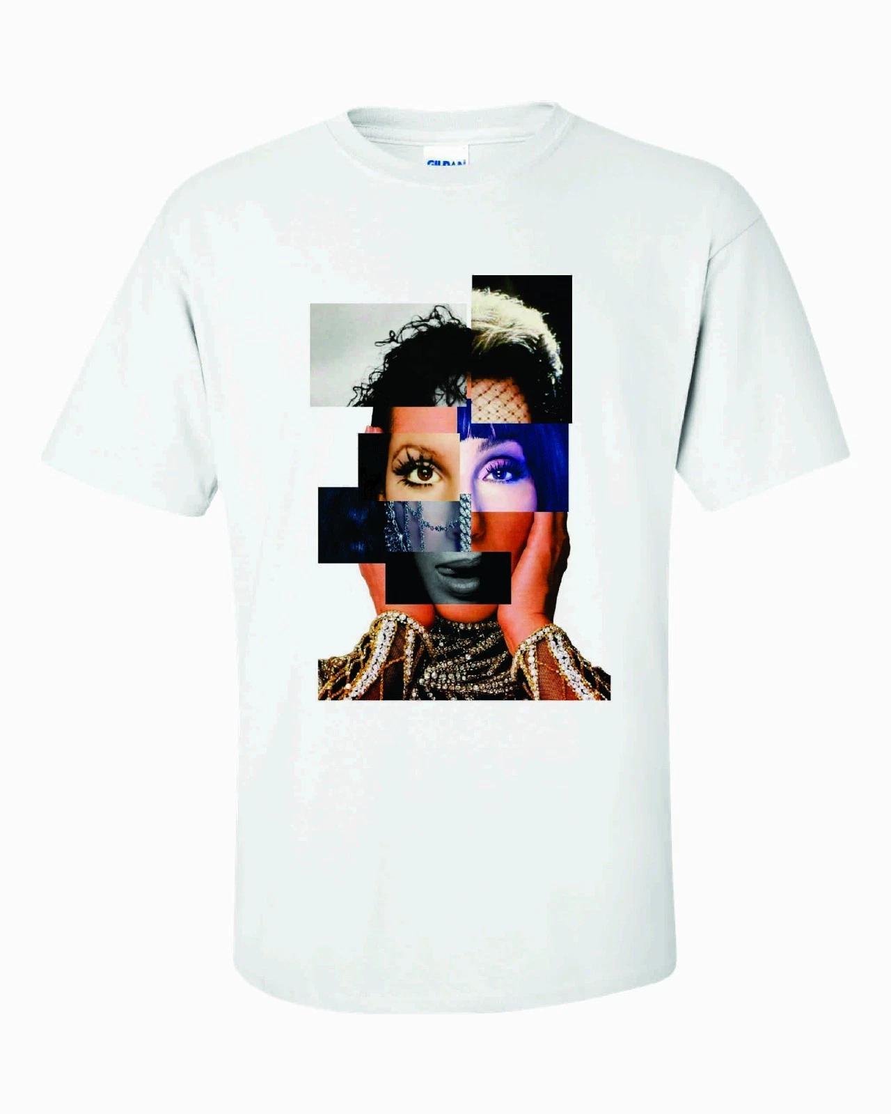 

CHER T-T-shirt FRACTAL THROUGH THE YEARS DESIGN AMAZING M