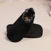 Women's Leopard Print Top Thermal Socks for Cold Weather Nonslip Grip Soles Floor Socks Thick Fleece Lined Slipper Socks