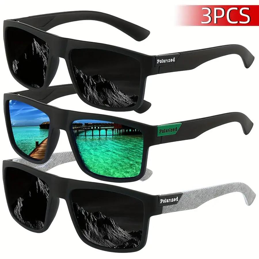 

Мужские классические прямоугольные очки Повседневные Отпуск Музыкальный фестиваль Костюм Очки Идеальный подарок для фестивалей зелёный