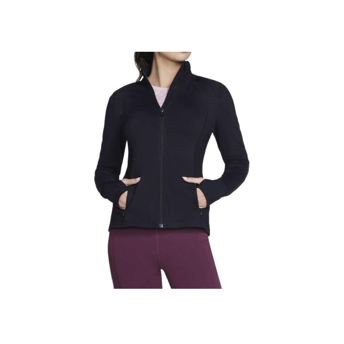 Skechers Gowalk Comfortable Fashionable Versatile Jacket Women Jacket Black JA132-BLK XL