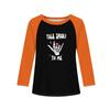 Tricouri de Halloween cu mânecă lungă pentru fete, topuri de toamnă pentru copii, tricouri de bază cu gât rotund 5-14Y