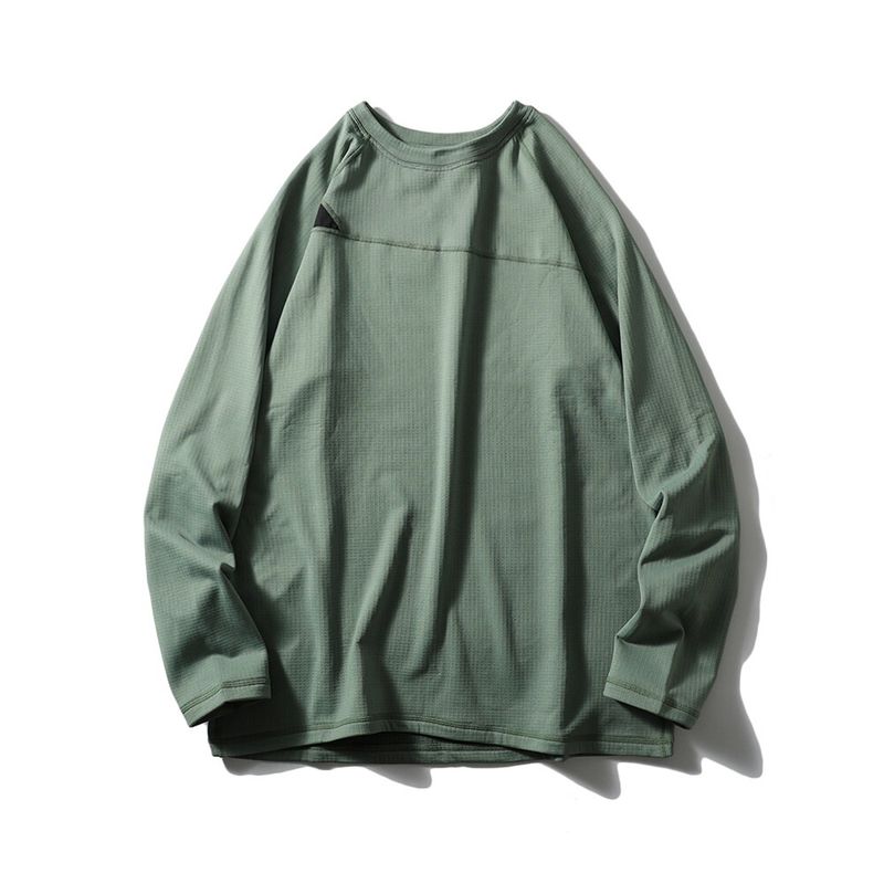 Sports Running Fitness Fitness Training Wear Men's Autumn and Winter Fleece-lined Bottoming Shirt Foreign Trade Men's Clothing Long sleeves Shirt