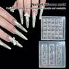 1 Stück Silikon Schleife Nagelkunstform Rosenblüten-Strauß-Stil Hochtransparent 3D-Nageldekorationen Nagelanhänger DIY Maniküreform