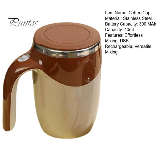 Self Stirring Coffee Mug USB Rechargeable Electric Blender Cup Automatic Mixing Cup for Home Office Travel Hot Cold Drinks