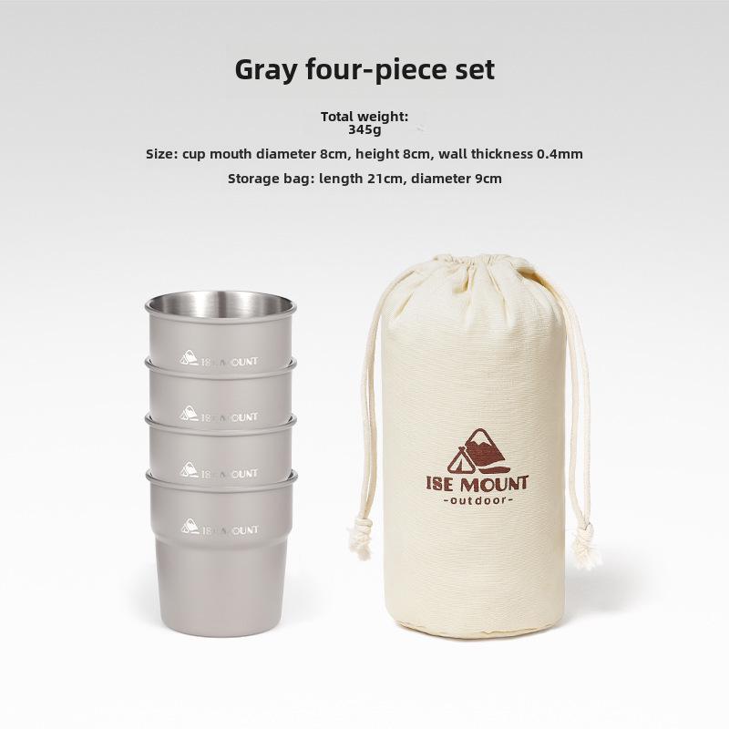 Mehrzweckbecher aus Edelstahl für den Außenbereich zum Campen, für Bier, Kaffee, Wasser und Getränke