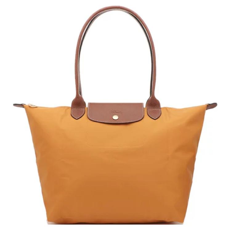 

Longchamp Le Pliage Original Series 31 Simple Zipper Closure Recycled Canvas And Leather Tote Bag Women tote Orange 1899089025 Basic Set (Bag)