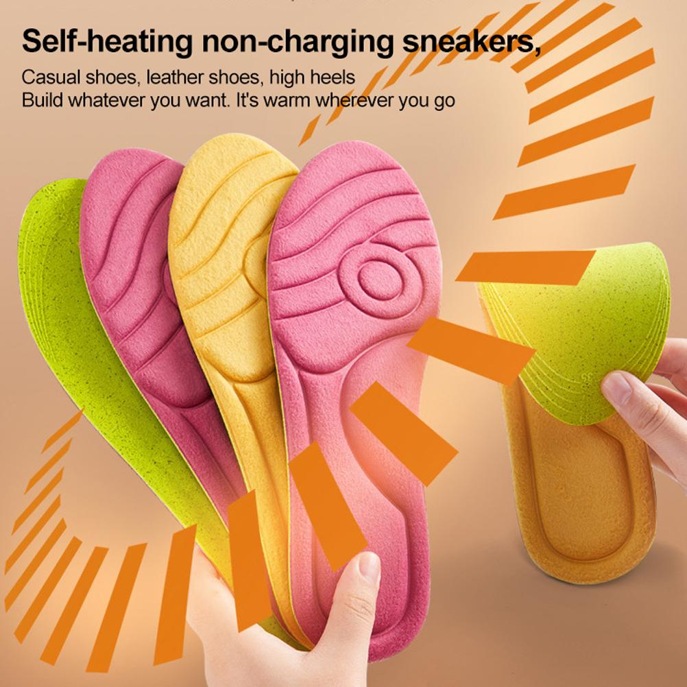 Self Heating Insole Winter Constant Temperature Foot Warmer Cuttable Washable Odor Proof Insole for Women Men Outdoor