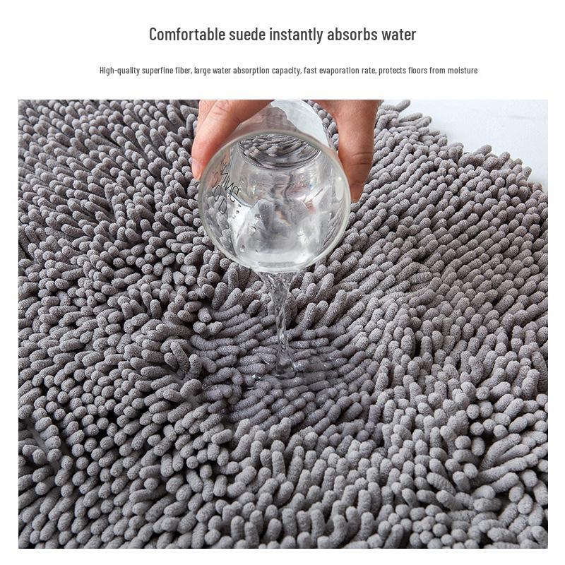 Σενίλ Αντιολισθητικό Απορροφητικό Πατάκι Μπάνιου - Χρήση για Πόρτα, Τουαλέτα ή Κρεβάτι